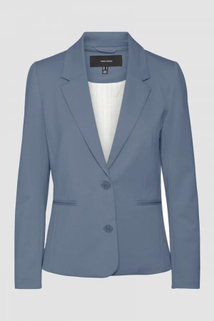 Женский пиджак с длинными рукавами и карманами , синий Vero Moda