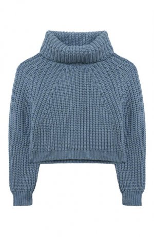 Укороченный свитер Emporio Armani. Цвет: голубой