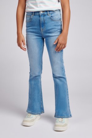 Синие джинсы для девочек Breese с расклешенными штанинами , синий Lee