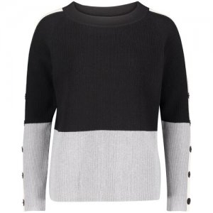 Пуловер женский, BETTY BARCLAY, модель: 5546/2638, цвет: черный/серый, размер: 44 Barclay. Цвет: серый/черный