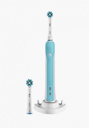 Электрическая зубная щетка Oral B PRO 570 CrossAction D 16.524U. Цвет: голубой