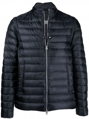Padded detachable-sleeve jacket Herno. Цвет: синий