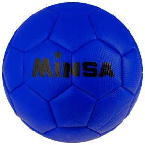 Мяч футбольный minsa, размер 2, 32 панели, 3 слойный, цвет синий, 150 г MINSA
