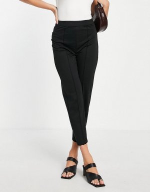 Черные брюки-галифе со стрелками -Черный цвет ASOS DESIGN