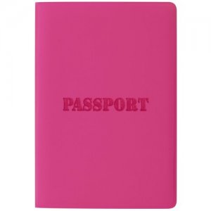 Обложка для паспорта, розовый STAFF. Цвет: розовый