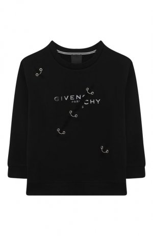 Хлопковый свитшот Givenchy. Цвет: чёрный