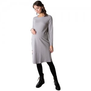 Платье, размер 48 (L), серый Мамуля Красотуля. Цвет: серый/красный