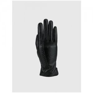 Перчатки кожаные женские 2327 черные размер 8 Flagman. Цвет: черный
