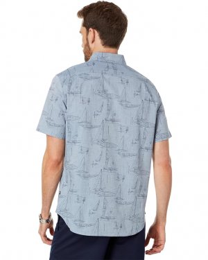 Рубашка Printed Chambray Short Sleeve Shirt Nautica