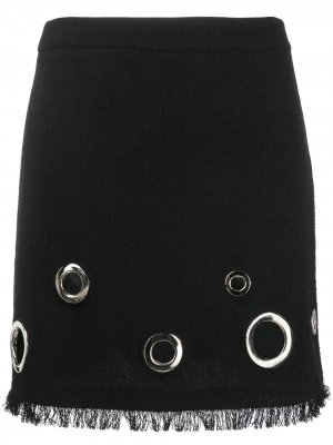 Декорированная юбка мини Boutique Moschino. Цвет: черный
