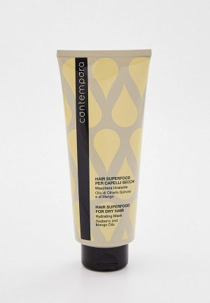 Маска для волос Barex Italiana Увлажняющая с маслом облепихи и манго Dry Hair Hydrating Mask, 350 мл Линия CONTEMPORA. Цвет: прозрачный