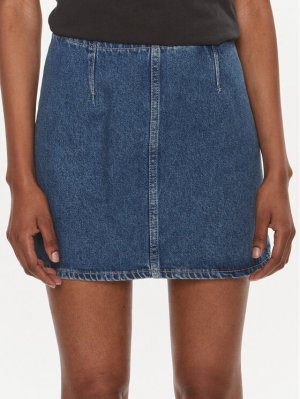 Джинсовая юбка стандартного кроя , синий Calvin Klein