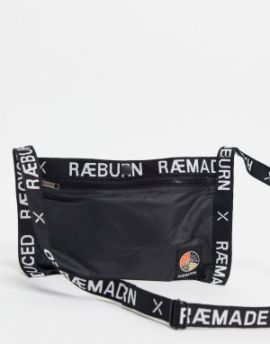 Черная сумка для полетов из переработанного полиэстера -Черный цвет Raeburn