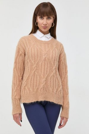 Шерстяной свитер, коричневый TWINSET