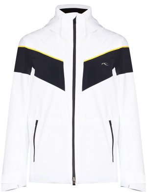 Лыжная куртка Force с капюшоном KJUS. Цвет: белый