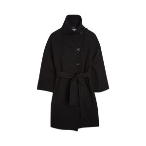 Пальто Double-Breasted Belted Wool 'Black', черный Acne Studios