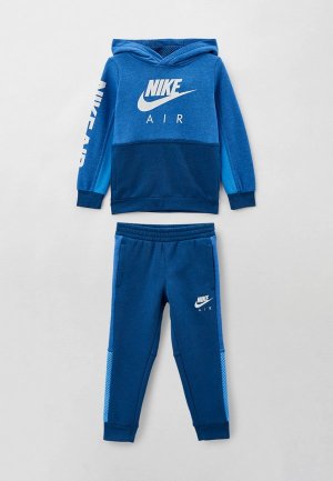 Костюм спортивный Nike NSW AIR PO + PANT SET. Цвет: синий