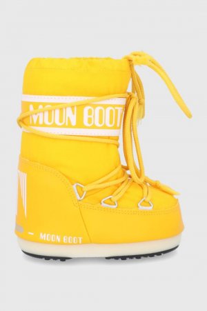- Классические детские зимние ботинки из нейлона, желтый Moon Boot