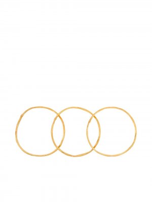 Комплект Flow из трех браслетов Sylvia Toledano. Цвет: золотистый