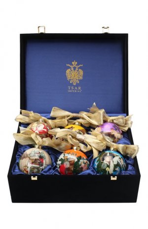 Набор из шести елочных игрушек Рождество Tsar. Цвет: разноцветный
