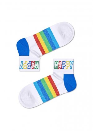 Носки Rainbow Stripe 1/4 Crew Sock ATSTR13 Happy socks