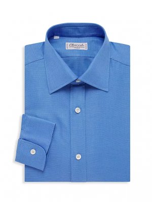 Классическая рубашка на пуговицах спереди , синий Charvet
