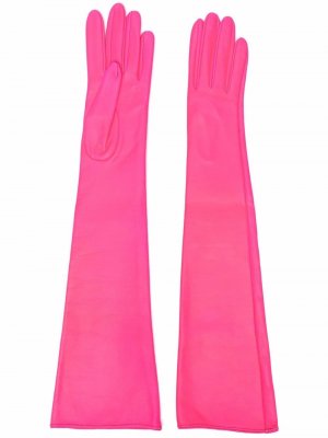 Длинные перчатки Manokhi. Цвет: розовый