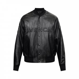 Кожаная университетская куртка , цвет Черный Givenchy
