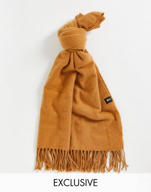 Бежевый шарф-одеяло унисекс в стиле ретро - CAMEL Reclaimed Vintage