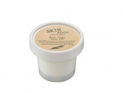 SKINFOOD Mask Rice 100g - Отшелушивающий скраб с белым рисом и смыванием