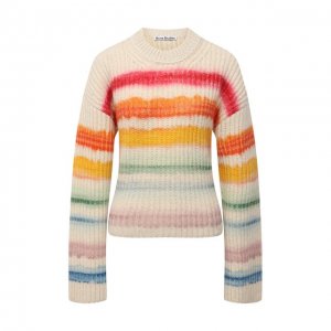 Шерстяной свитер Acne Studios. Цвет: разноцветный