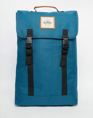 Рюкзак с двумя ремешками Workshop. Цвет: синий