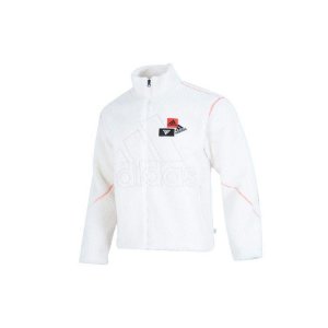 MH Bp4 Warmup Stand Collar Fleece Jacket Men Jackets White HN8955 Adidas