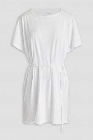 Мини-платье из хлопкового джерси, белый American Vintage