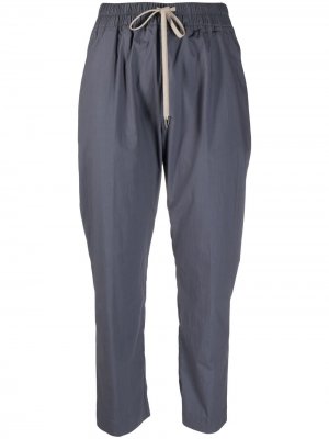 Укороченные спортивные брюки с кулиской Gentry Portofino. Цвет: синий