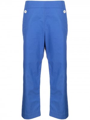 Укороченные брюки с завышенной талией Jejia. Цвет: синий