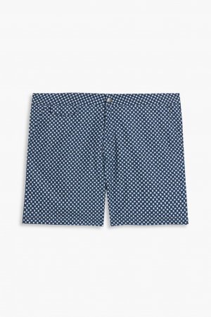 Короткие плавки-шорты с принтом , темно-синий Sunspel