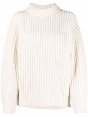 Ribbed-knit jumper By Malene Birger. Цвет: белый