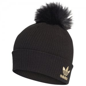 Шапка Adidas W FUR POM BEANI OSFW Мужчины. Цвет: черный