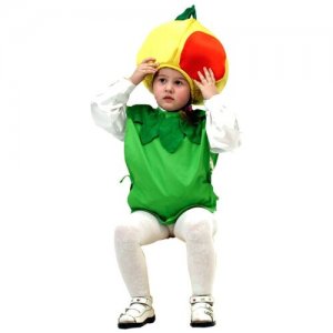 Карнавальный костюм для детей Яблоко детский, 104-134 см Волшебный мир