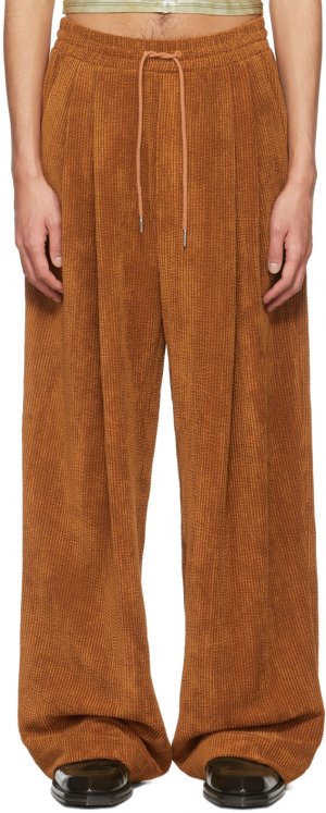 Оранжевые брюки Peble Eckhaus Latta