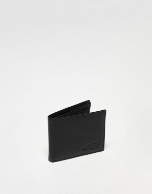 Черный кожаный складной кошелек Penguin Original