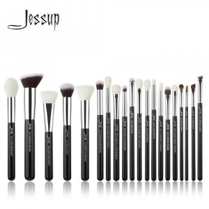 Набор профессиональных кистей для макияжа, 20 шт (Black / Silver) Jessup