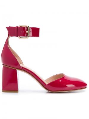 Туфли-лодочки RED(V) с ремешком на щиколотку Red Valentino. Цвет: розовый