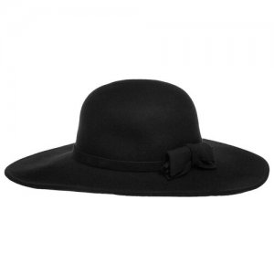 Шляпа с широкими полями 18449-0 FELT FLOPPY, размер ONE Seeberger. Цвет: черный