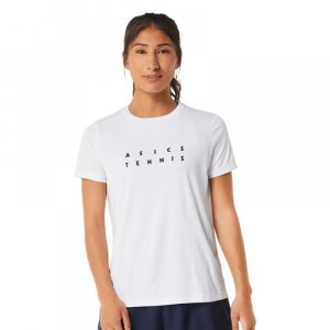 ASICS Женская футболка с рисунком 2042A259100 круглая коротким рукавом