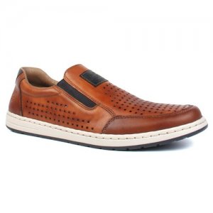 Туфли , размер 46, коричневый, оранжевый Rieker. Цвет: коричневый
