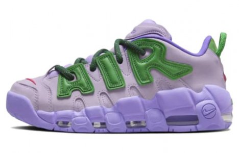 Винтажные баскетбольные кроссовки Air More Uptempo унисекс, фиолетовый/зеленый Nike