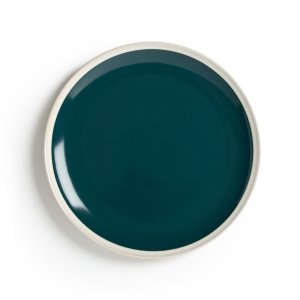 Комплект из 4 плоских тарелок LA REDOUTE INTERIEURS. Цвет: зеленый