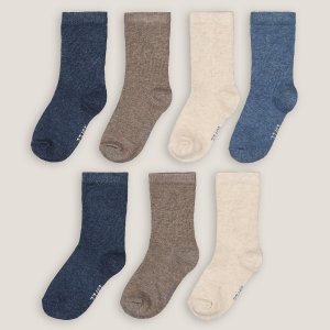 Комплект из семи пар носков LaRedoute. Цвет: разноцветный